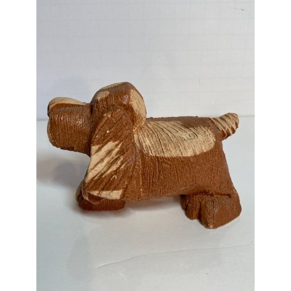 Artesania Rinconada Hunting Dog Retired Carved Clay Figurine Uruguay - Picture 4 of 11